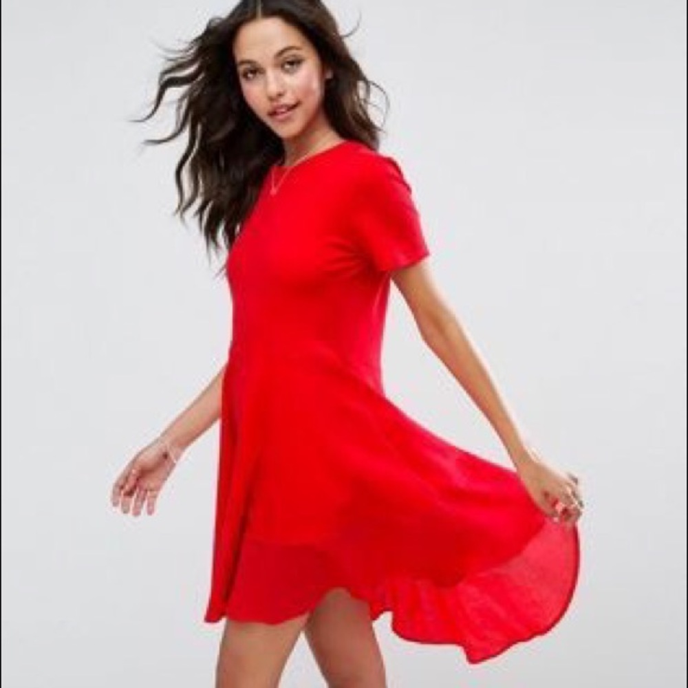 ASOS high low Petite skater dress